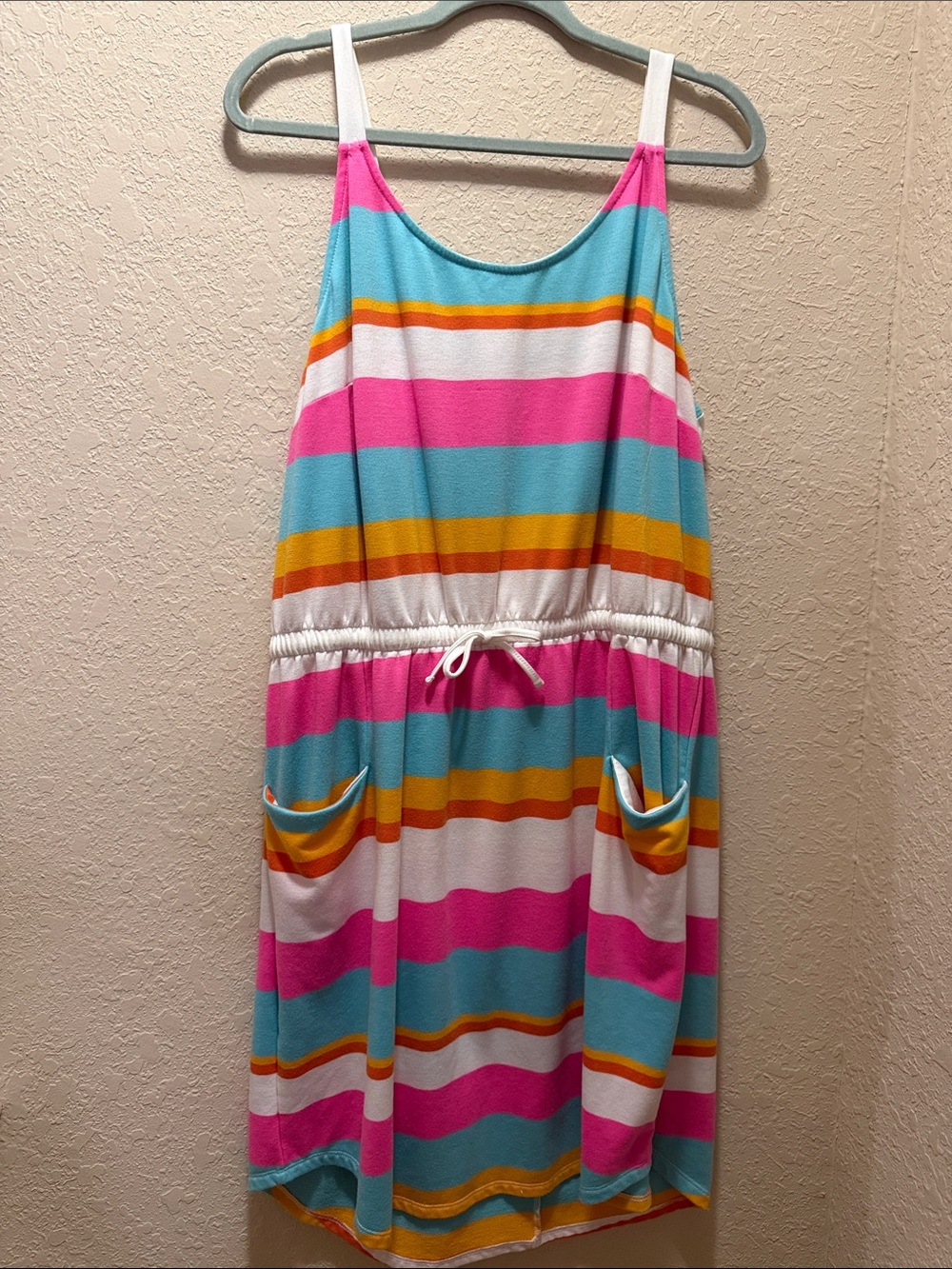 Cato, Colorful Striped Tank Dress, Size 18/20